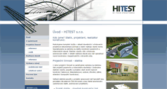 Desktop Screenshot of hitest.cz